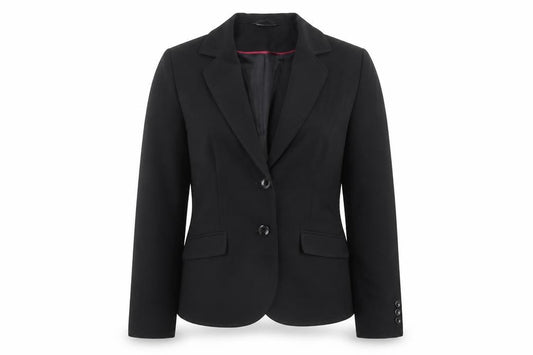 BHS Womens Black Polyester Jacket Suit Jacket Size 12