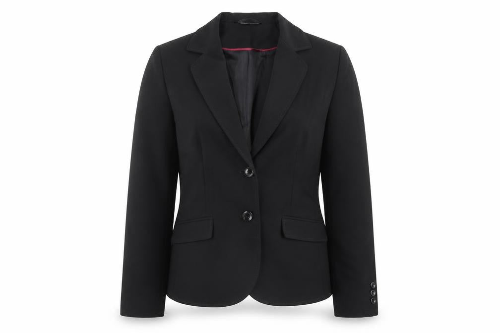 BHS Womens Black Polyester Jacket Suit Jacket Size 12