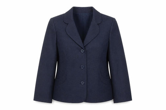 EWM Womens Blue Polyester Jacket Suit Jacket Size 12