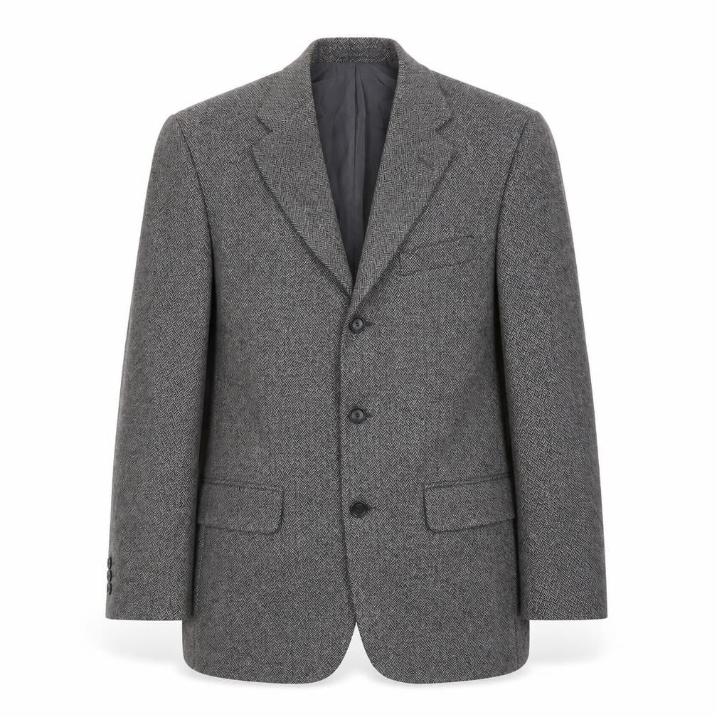 Greenwoods Mens Grey Wool Jacket Suit Jacket Size 38 Regular