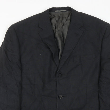 Next Mens Grey Polyester Jacket Suit Jacket Size 42 Regular