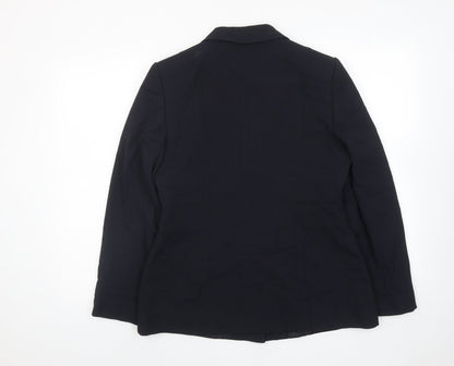 Next Womens Blue Polyester Jacket Suit Jacket Size 14