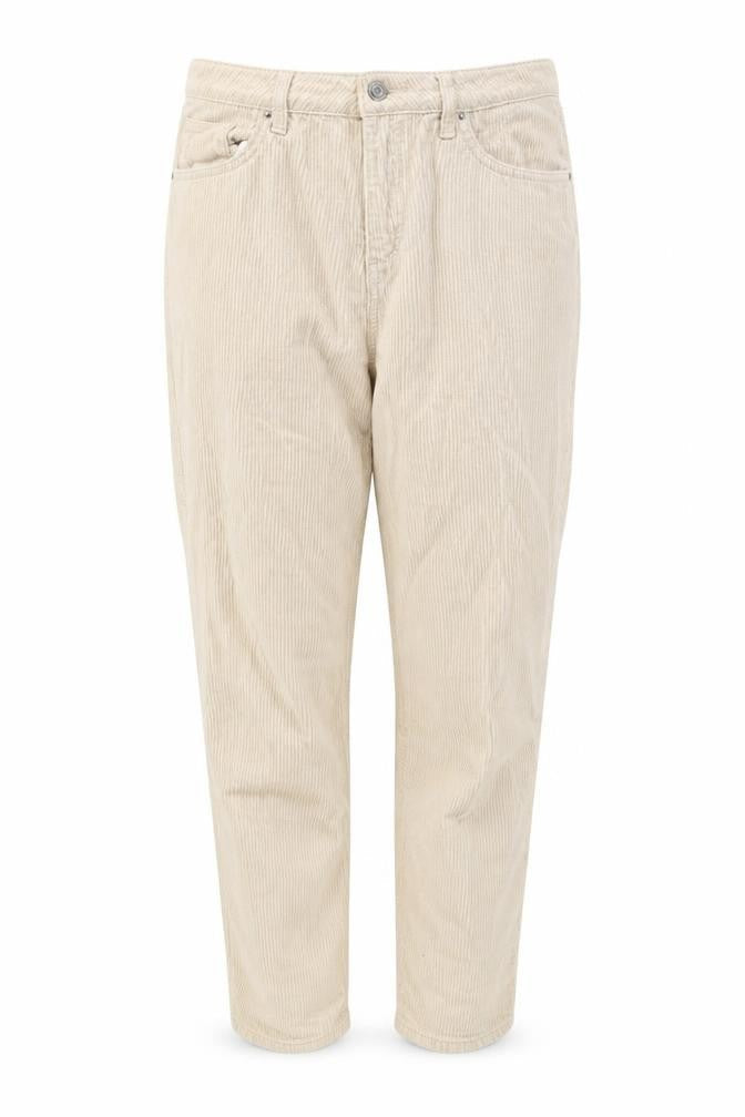Denim & Co. Womens Beige Cotton Trousers Size 10 Regular Zip