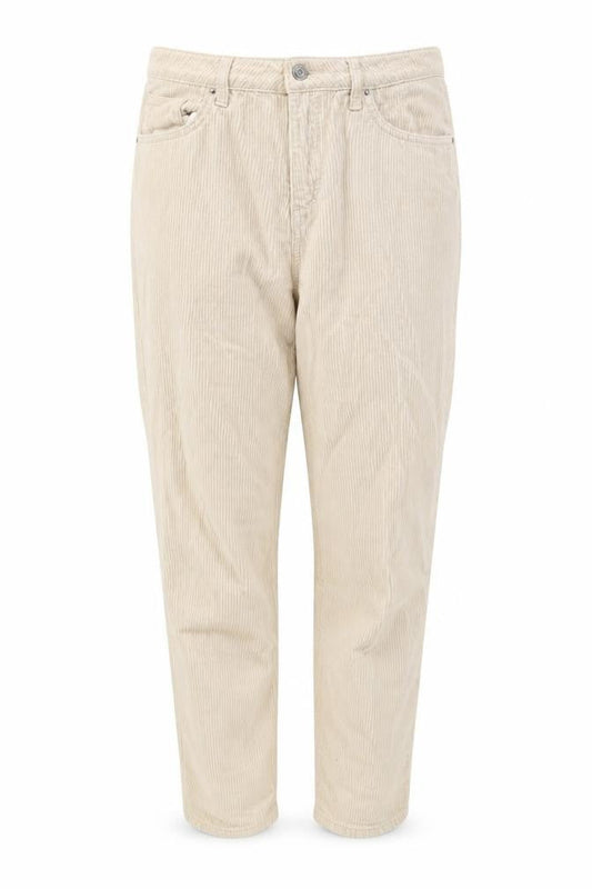 Denim & Co. Womens Beige Cotton Trousers Size 10 Regular Zip