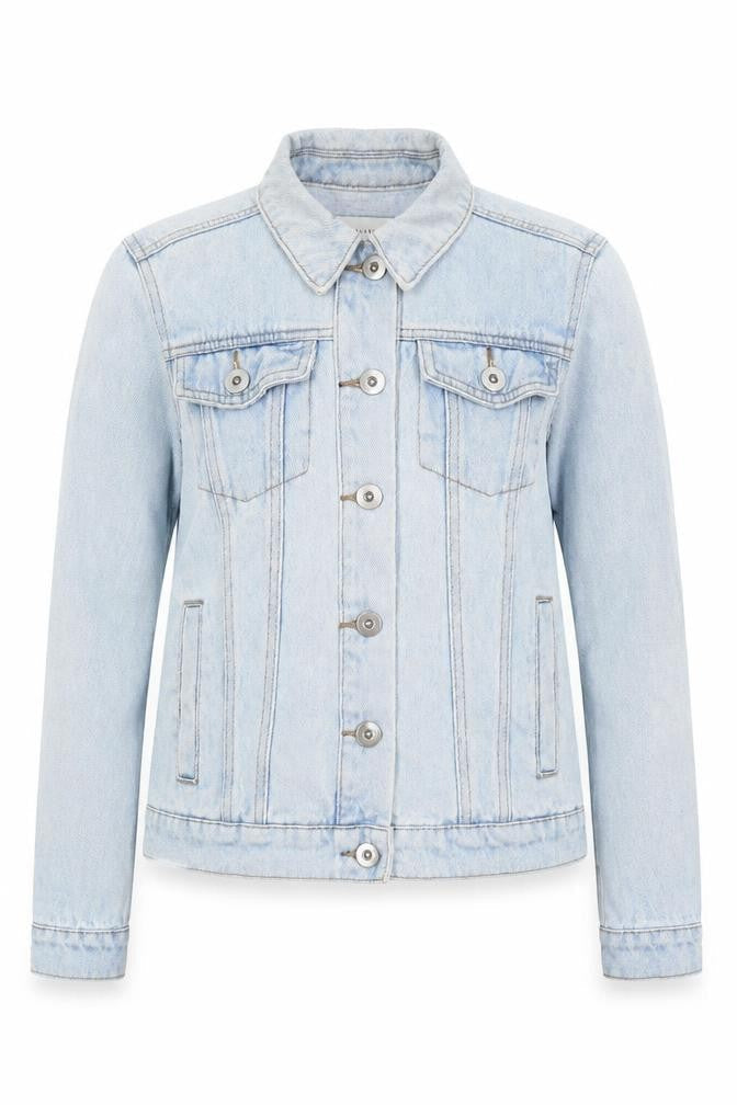 Warehouse Womens Blue Jacket Size 6 Button