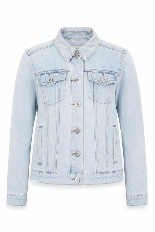 Warehouse Womens Blue Jacket Size 6 Button