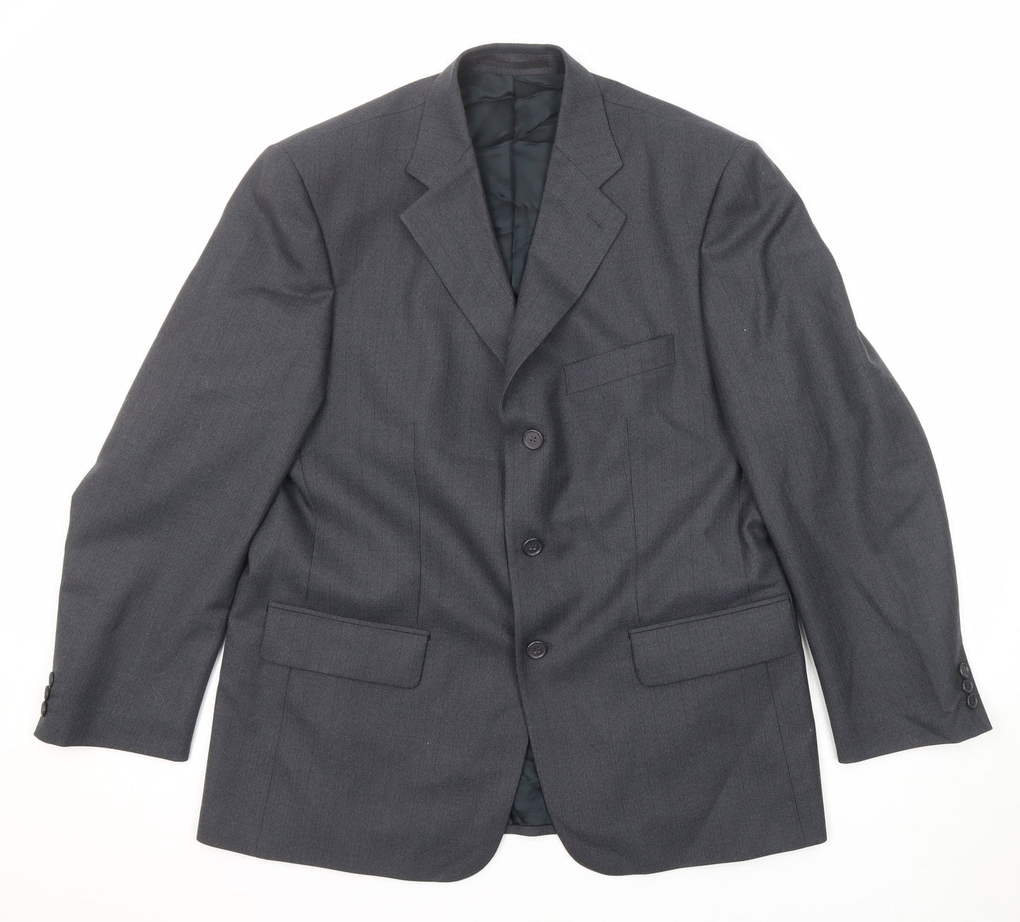 James Barry Mens Grey Wool Jacket Suit Jacket Size 42 Regular