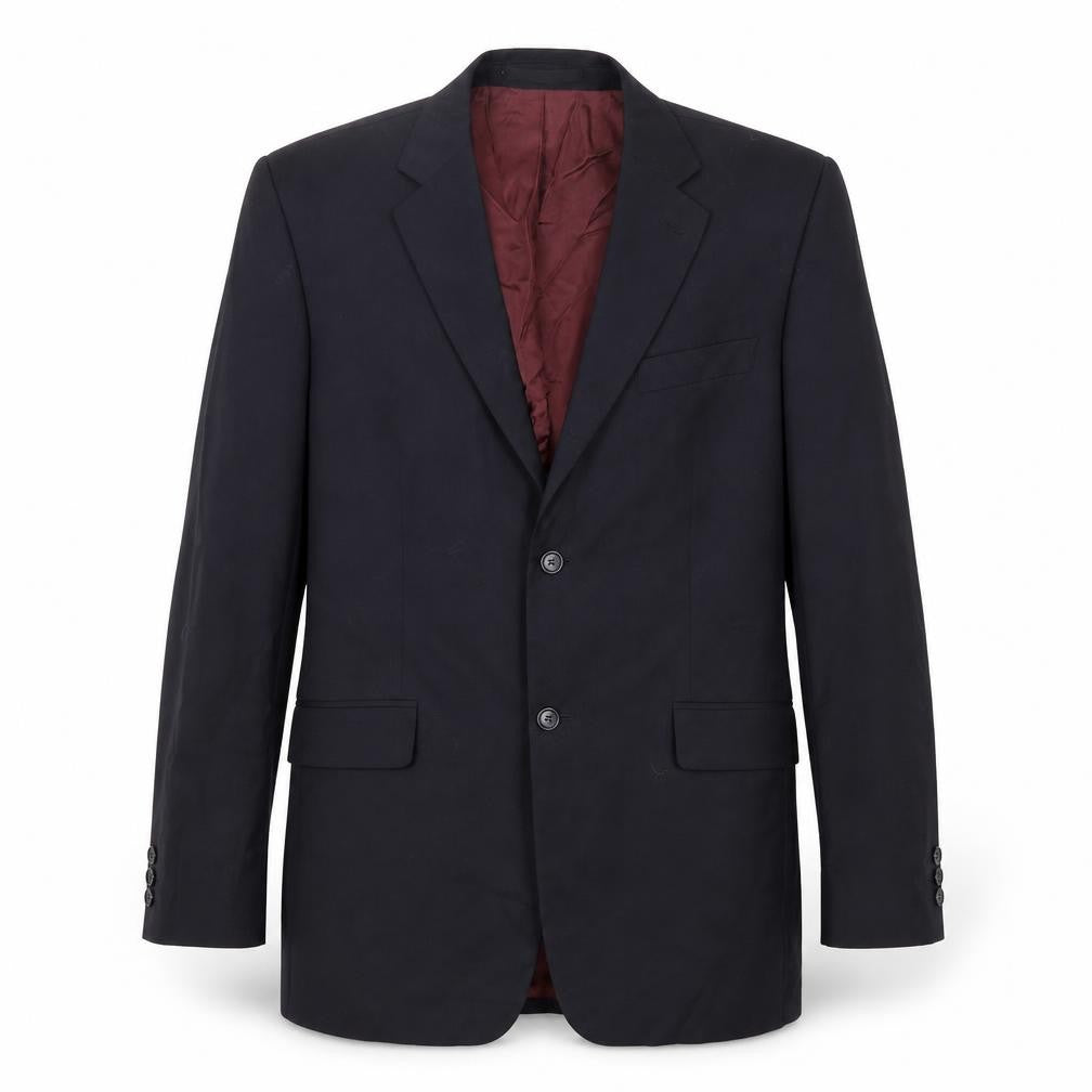Burton Mens Blue Polyester Jacket Suit Jacket Size 40 Regular