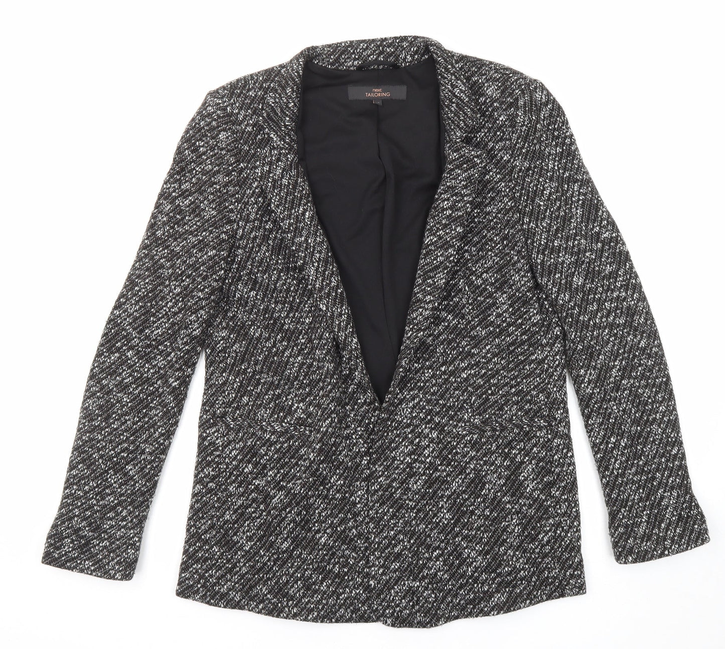 NEXT Womens Black Geometric Jacket Size 10