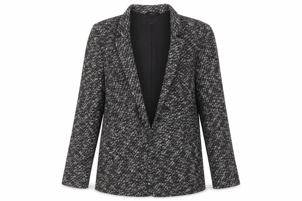 NEXT Womens Black Geometric Jacket Size 10