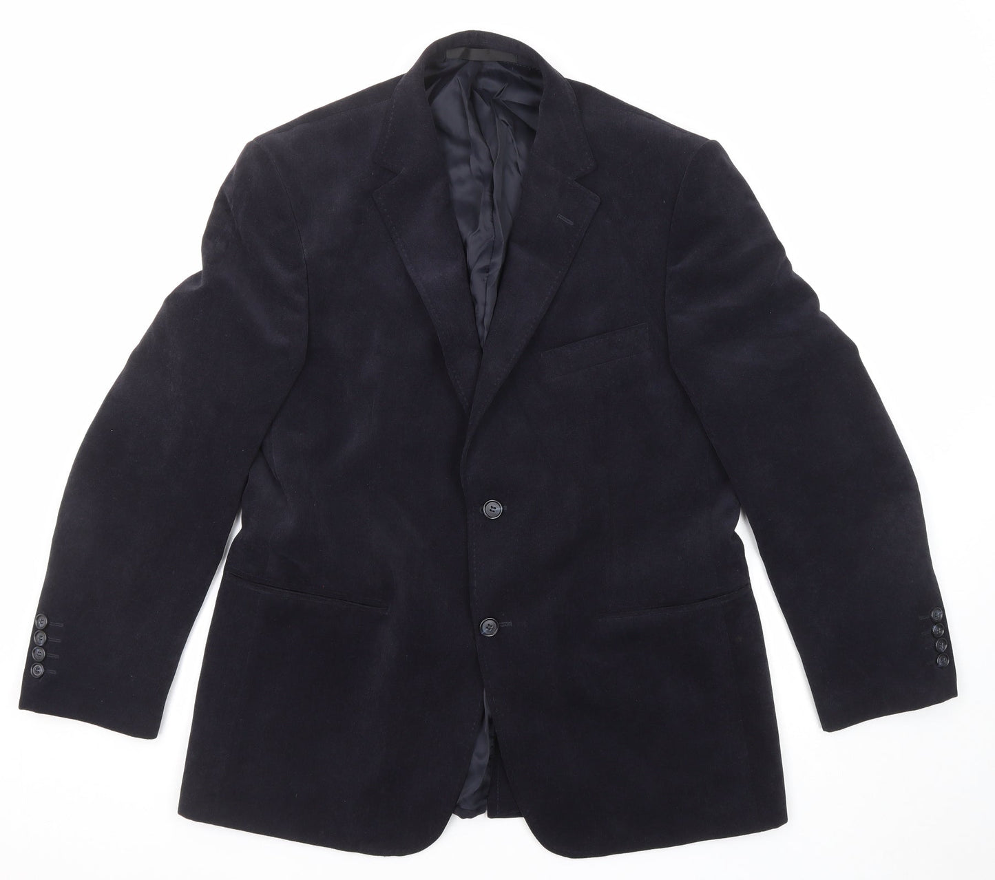 Marks and Spencer Mens Blue Polyester Jacket Suit Jacket Size 40 Regular