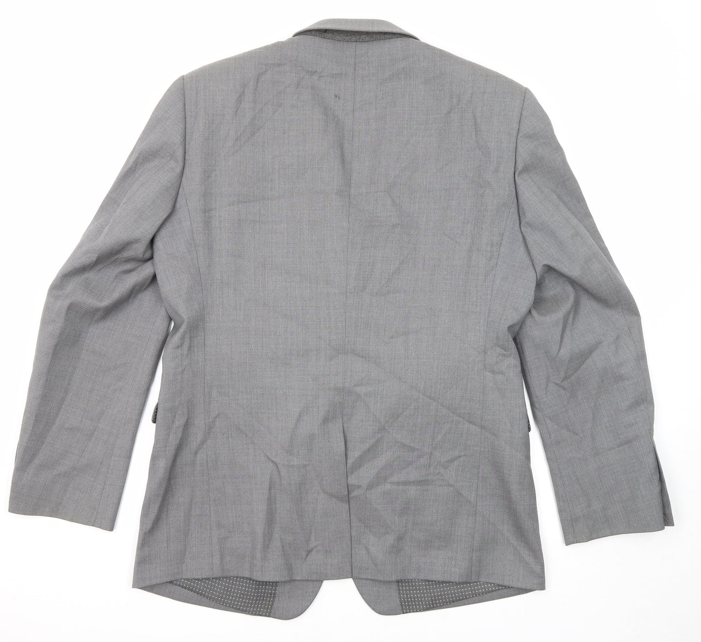 NEXT Mens Grey Wool Jacket Blazer Size 40 Regular