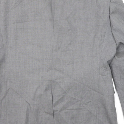 Next Mens Grey Wool Jacket Blazer Size 40 Regular