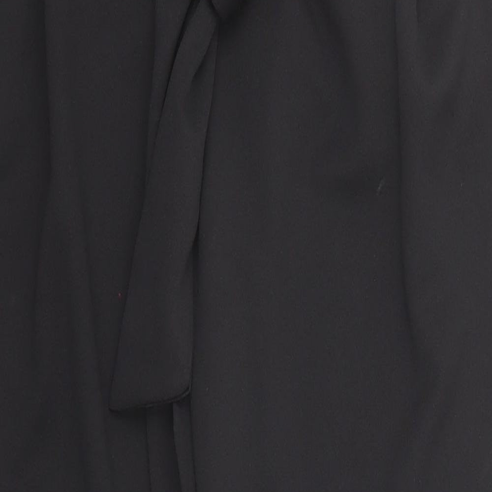 Hailys Womens Black Polyester Trousers Size L Regular