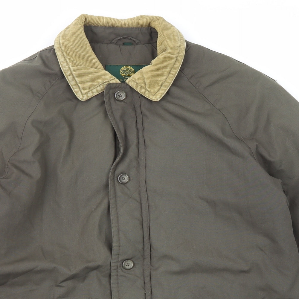 Greenwoods Mens Green Jacket Size S Zip
