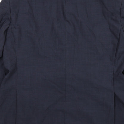 Howick Tailored Mens Blue Wool Jacket Suit Jacket Size 42 Regular