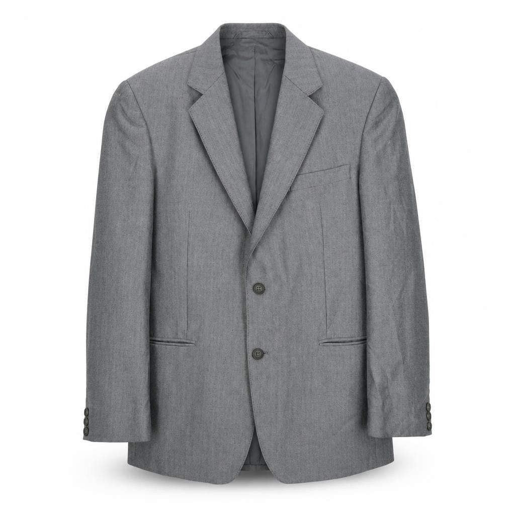 Aquatite Mens Grey Polyester Jacket Suit Jacket Size 40 Regular