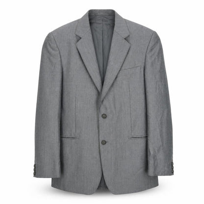 Aquatite Mens Grey Polyester Jacket Suit Jacket Size 40 Regular