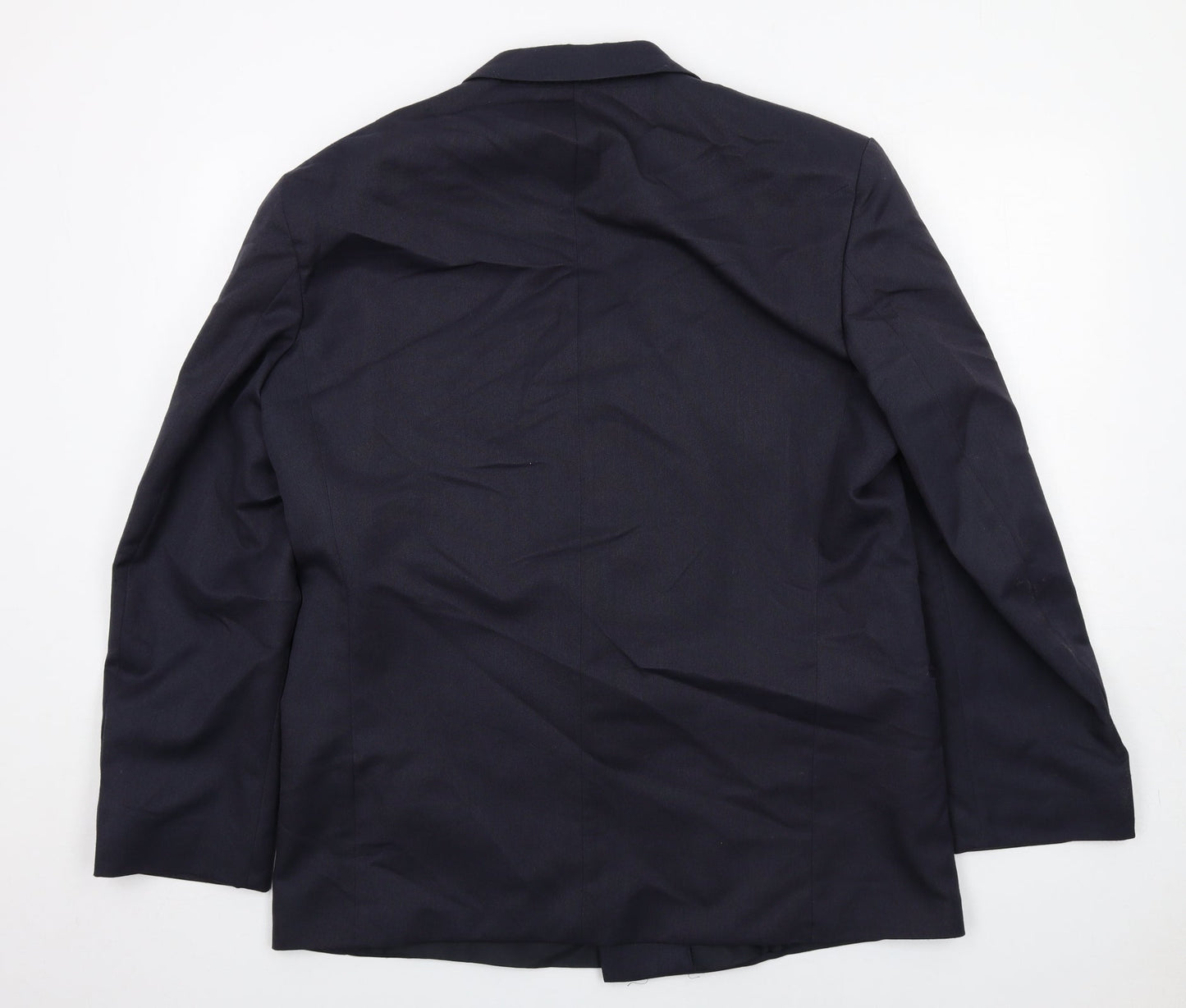 Classics Mens Blue Polyester Jacket Suit Jacket Size 44 Regular