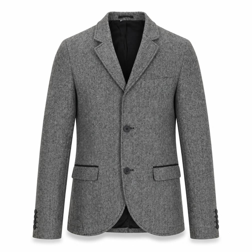 Topman Mens Grey Wool Jacket Blazer Size 38 Regular