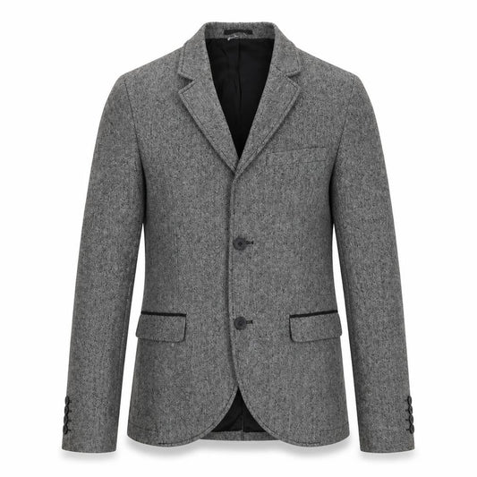 Topman Mens Grey Wool Jacket Blazer Size 38 Regular
