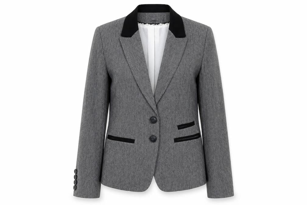 NEXT Womens Grey Polyester Jacket Suit Jacket Size 10