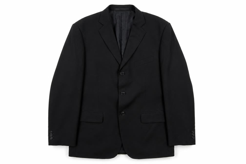 Marks & Spencer Mens Black Polyester Jacket Suit Jacket Size 40 Regular