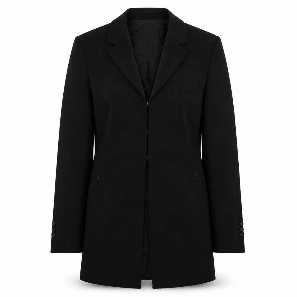 Betty Barclay Womens Black Jacket Blazer Size 10 Hook & Eye