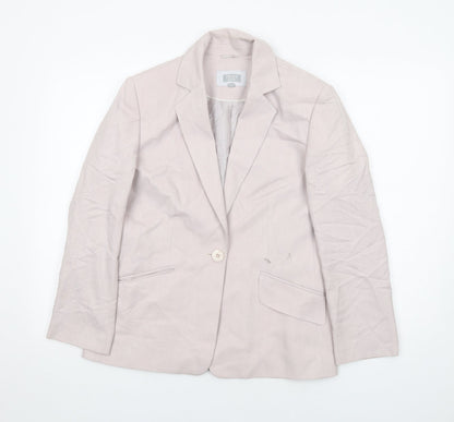 Next Level Womens Purple Viscose Jacket Suit Jacket Size 14