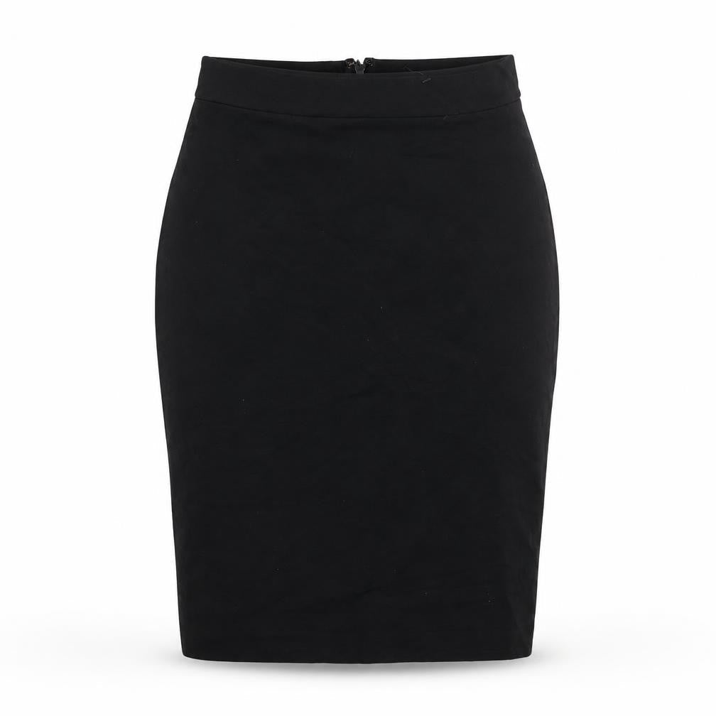 French Connection Womens Black Viscose Bandage Skirt Size 10 Zip