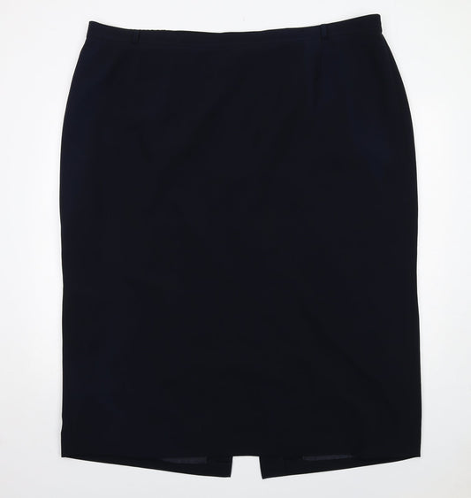 essence Womens Blue Polyester Bandage Skirt Size 30 Zip