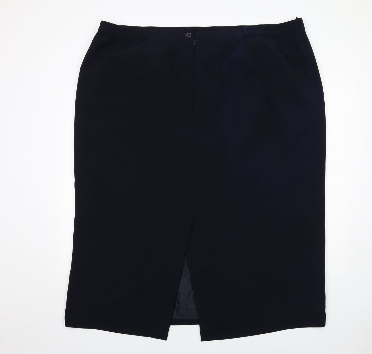 essence Womens Blue Polyester Bandage Skirt Size 30 Zip