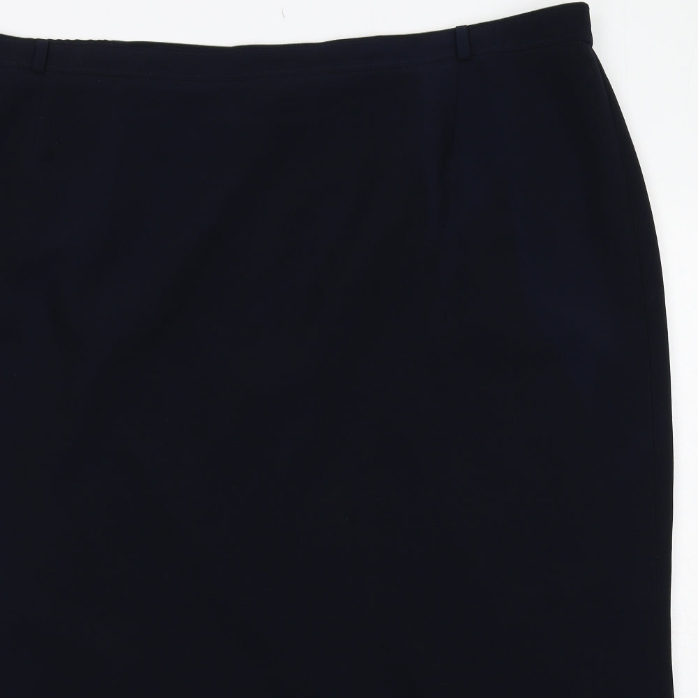 essence Womens Blue Polyester Bandage Skirt Size 30 Zip