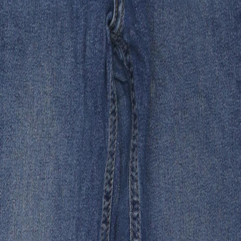 Topman Womens Blue Cotton Skinny Jeans Size 26 in L28 in Regular Zip