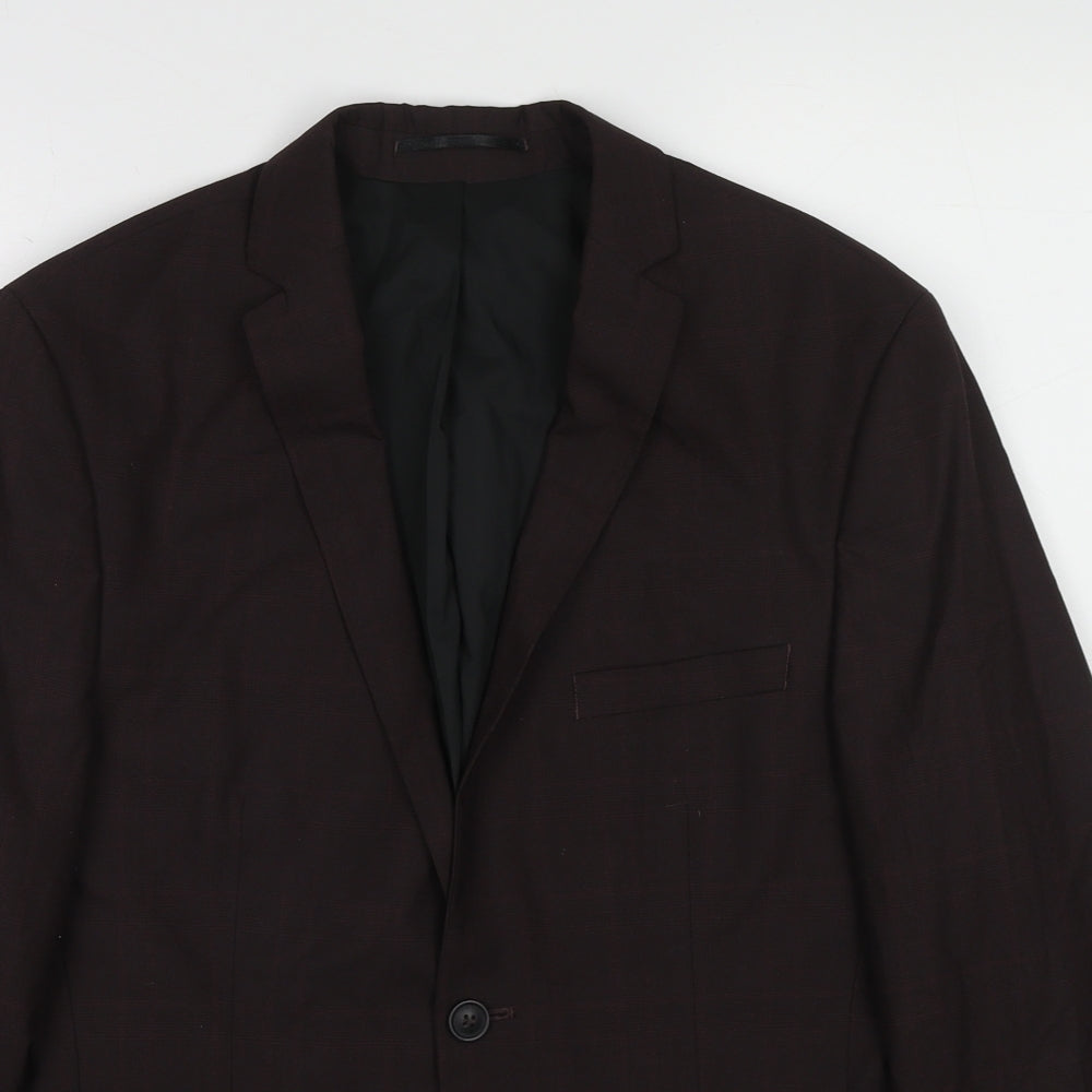 Selected Homme Mens Brown Polyester Jacket Suit Jacket Size 38 Regular