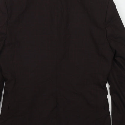 Selected Homme Mens Brown Polyester Jacket Suit Jacket Size 38 Regular
