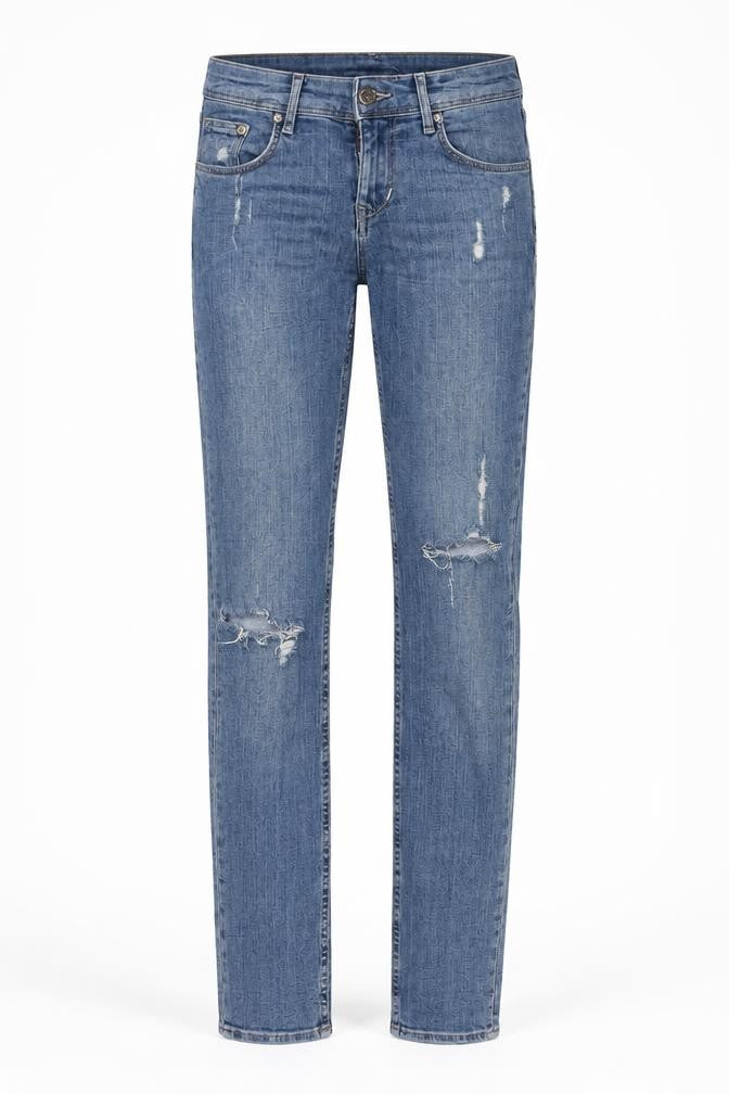H&M Womens Blue Cotton Skinny Jeans Size 26 in L30 in Regular Button