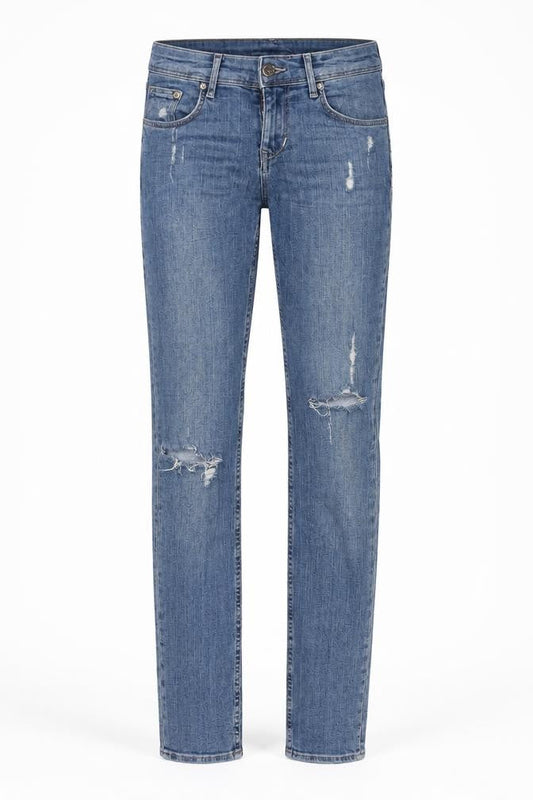 H&M Womens Blue Cotton Skinny Jeans Size 26 in L30 in Regular Button