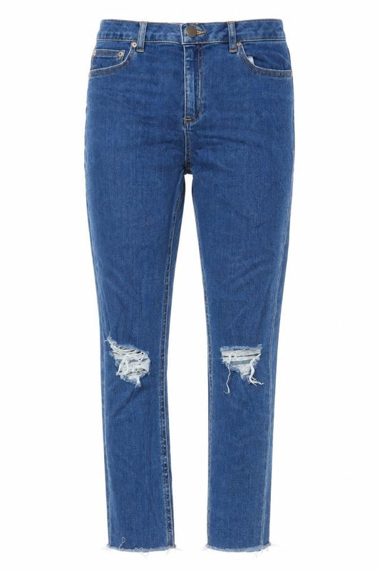 ASOS Womens Blue Cotton Skinny Jeans Size 30 in L28 in Regular Button