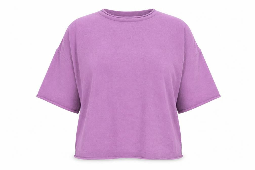Max Studio Womens Purple Round Neck Wool Pullover Jumper Size L