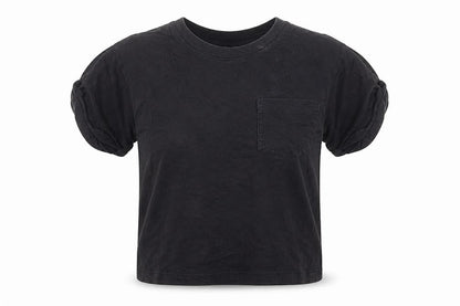 Divided by H&M Womens Black Polyester Basic T-Shirt Size XS Round Neck