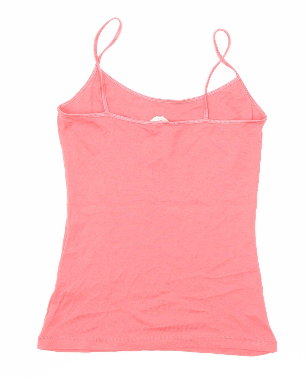New Look Womens Pink Polyester Basic Tank Size L Round Neck