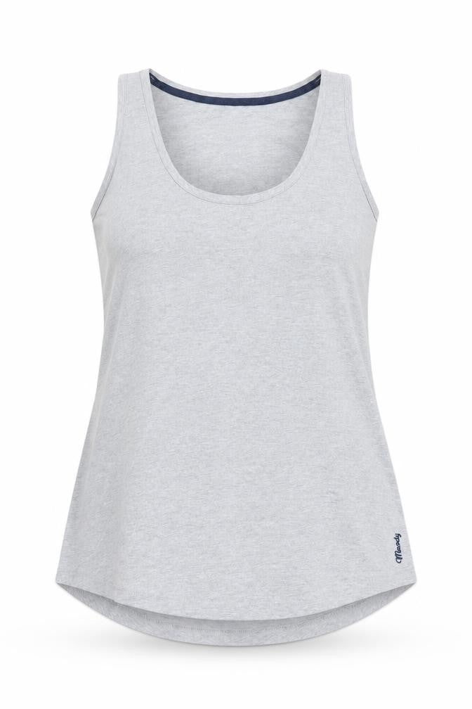 Raging Bull Womens Grey Cotton Basic Tank Size 10 Scoop Neck