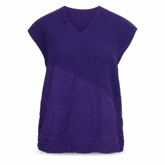 Phase Eight Womens Purple Viscose A-Line Size 12 V-Neck Pullover