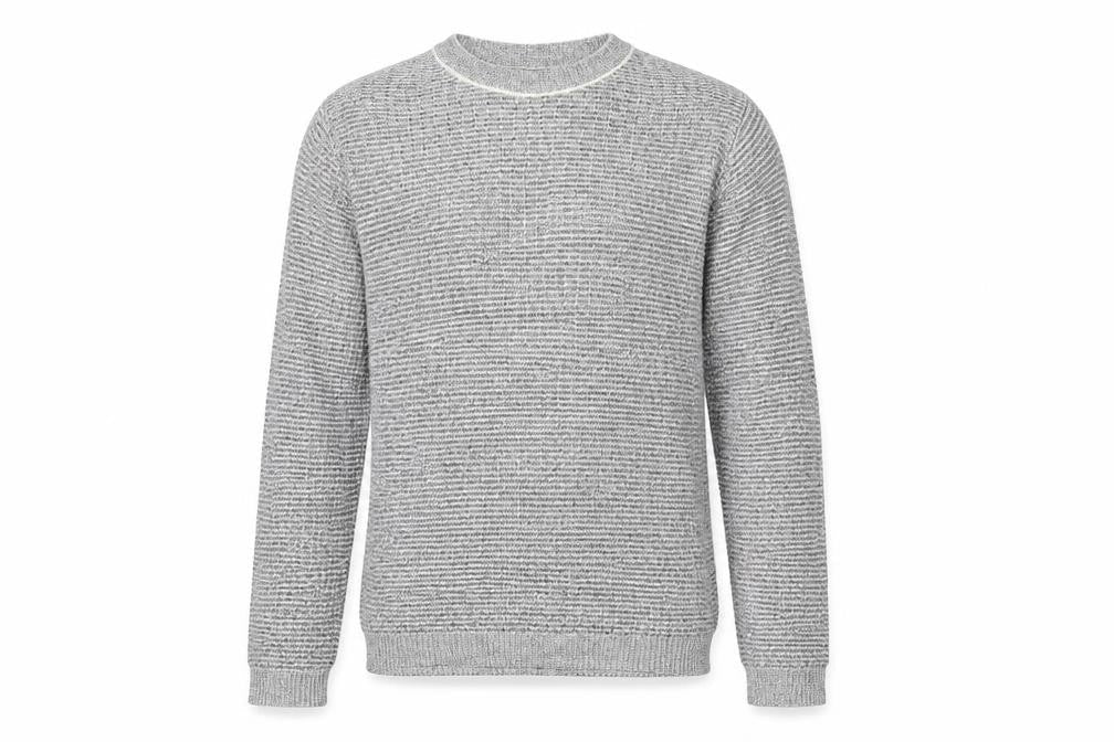River Island Mens Grey Round Neck Acrylic Pullover Jumper Size XS Long Sleeve - Size 2XS