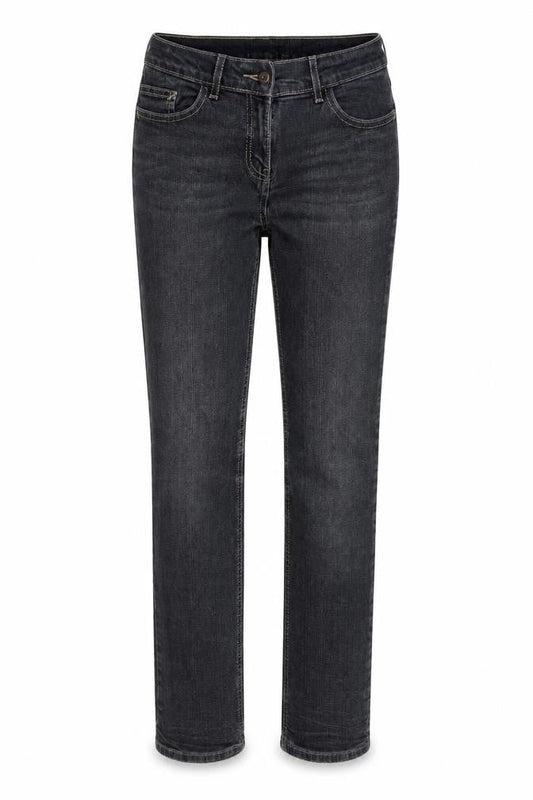 Marks & Spencer Womens Grey Cotton Skinny Jeans Size 8 Regular Zip