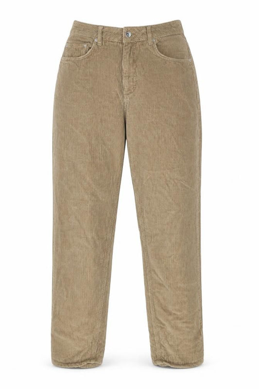 ASOS Womens Brown Cotton Trousers Size 28 in L30 in Regular Zip