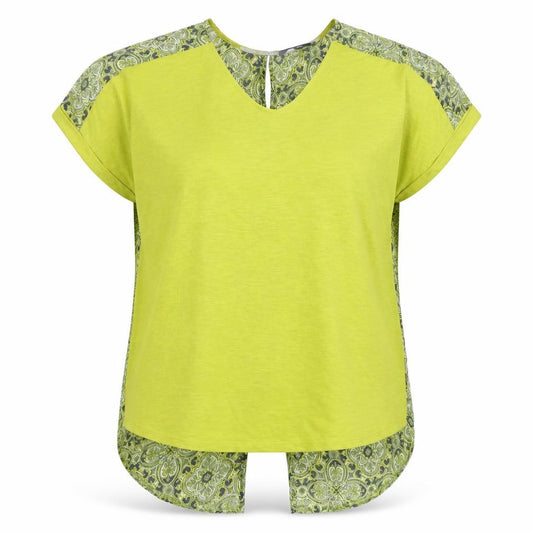 NEXT Womens Multicoloured Geometric Viscose Basic Blouse Size 14 V-Neck