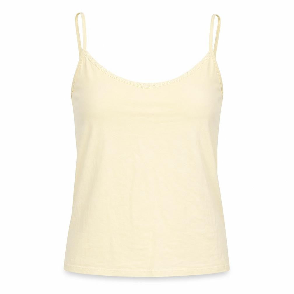 Principles Womens Ivory Cotton Basic Tank Size S Round Neck