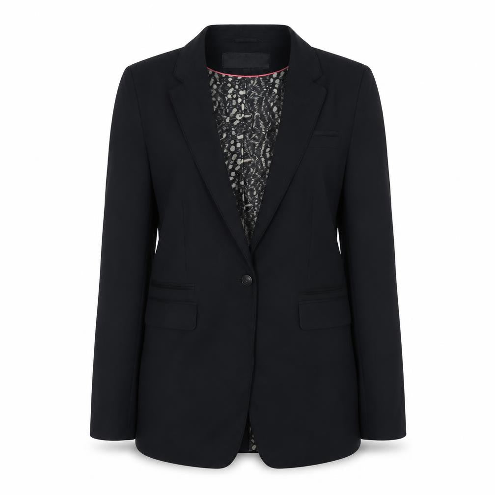 NEXT Womens Blue Polyester Jacket Suit Jacket Size 14